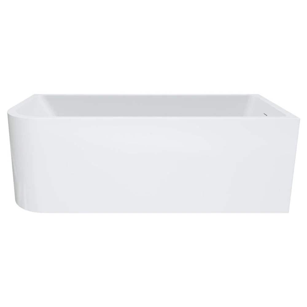 Fienza Hustle 1700mm Multi Fit Acrylic Left Hand Corner Bath with Overflow Gloss White - Image 7