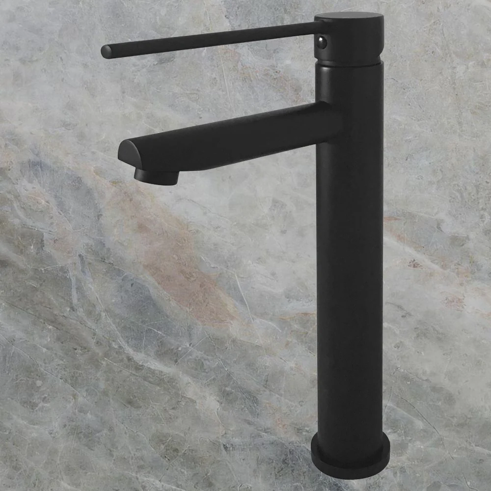 Fienza Hustle Care Tall Basin Mixer Matte Black - Image 2