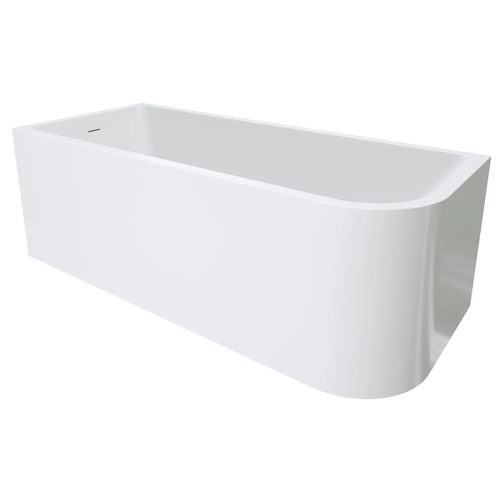 Fienza Hustle Right-Hand Multi-Fit Acrylic Bath with Overflow 1700mm White - Image 3