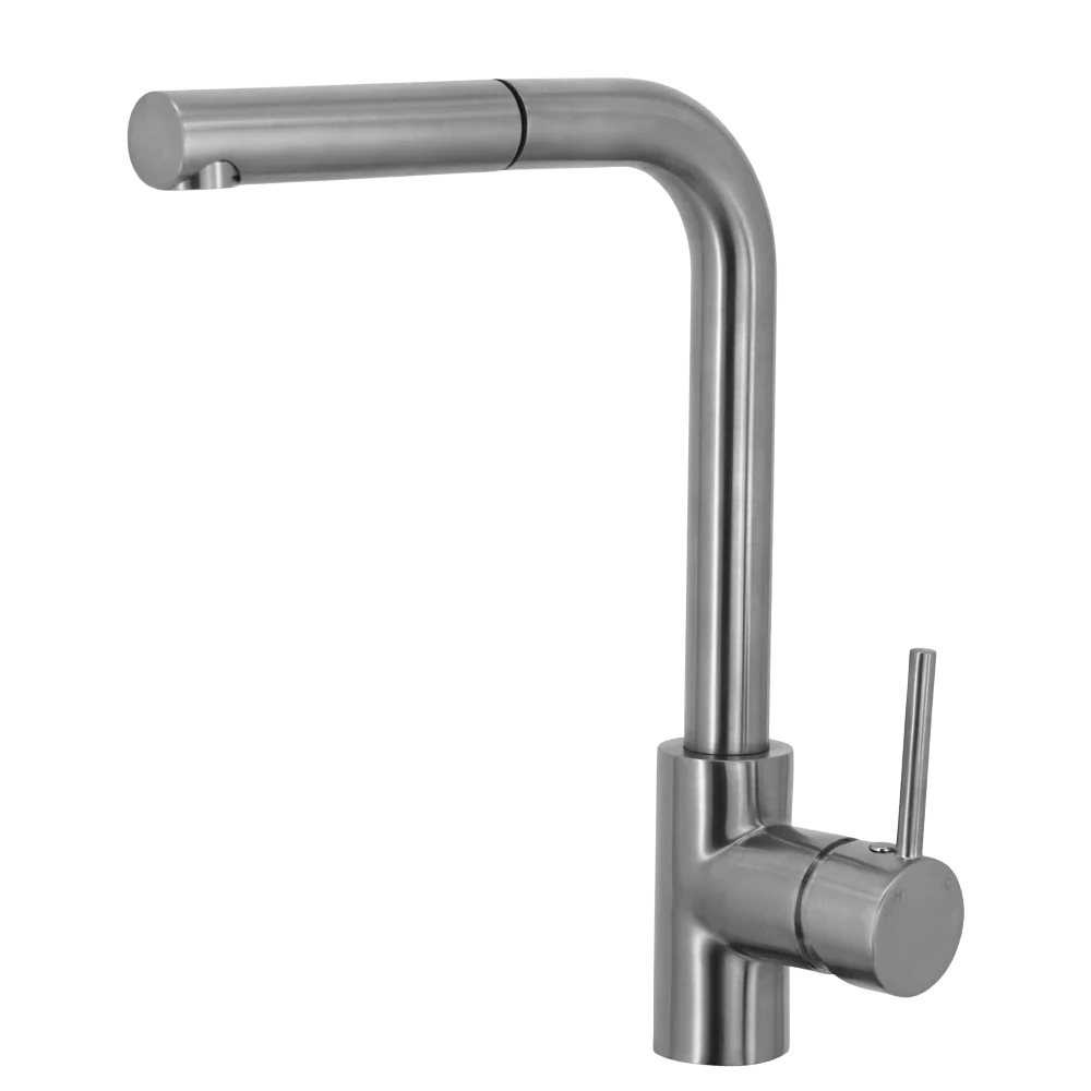Fienza Isabella Deluxe Pull Out Kitchen Mixer Brushed Nickel Lead Free - Image 3