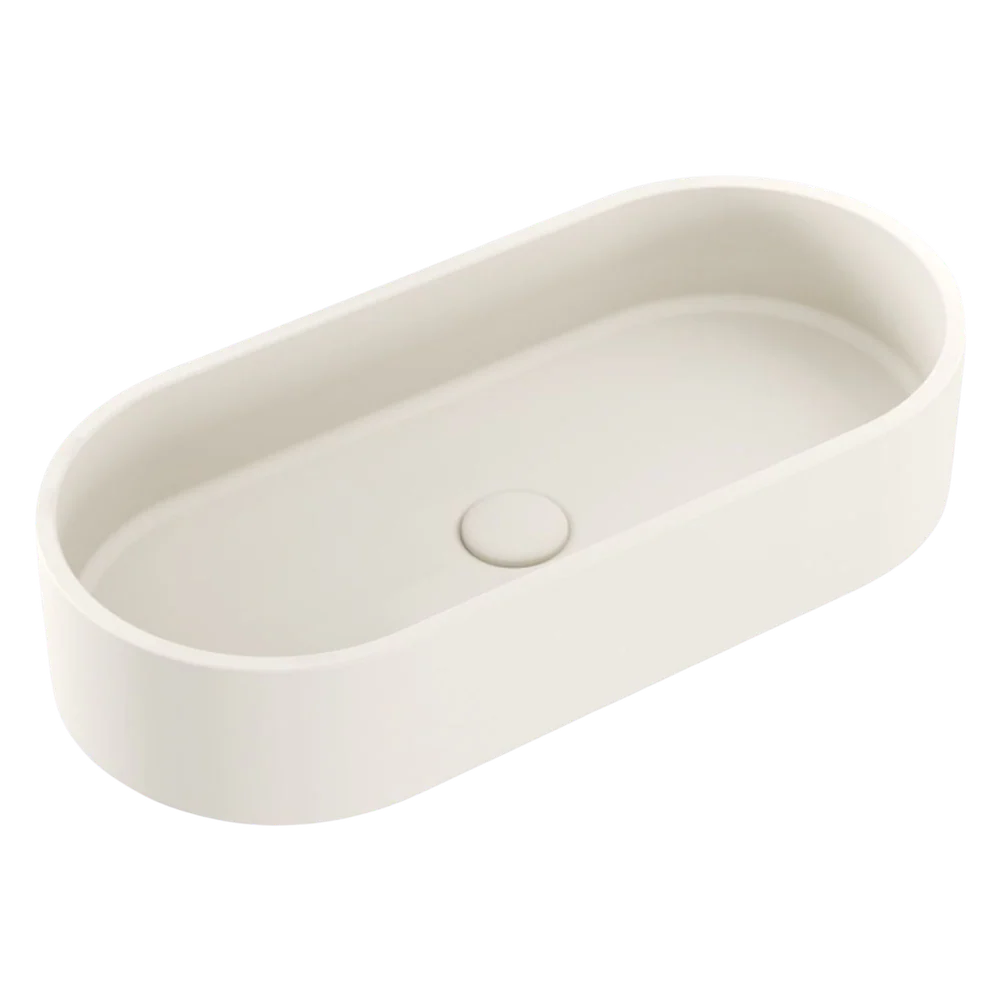 Fienza Jada Pill Concrete Above Counter Basin Warm White - Image 3