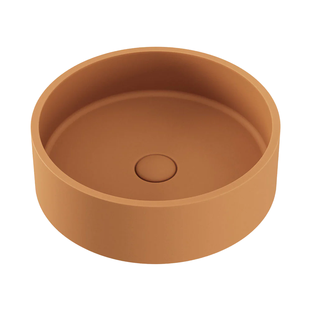 Fienza Jada Round Concrete Above Counter Basin Tuscan