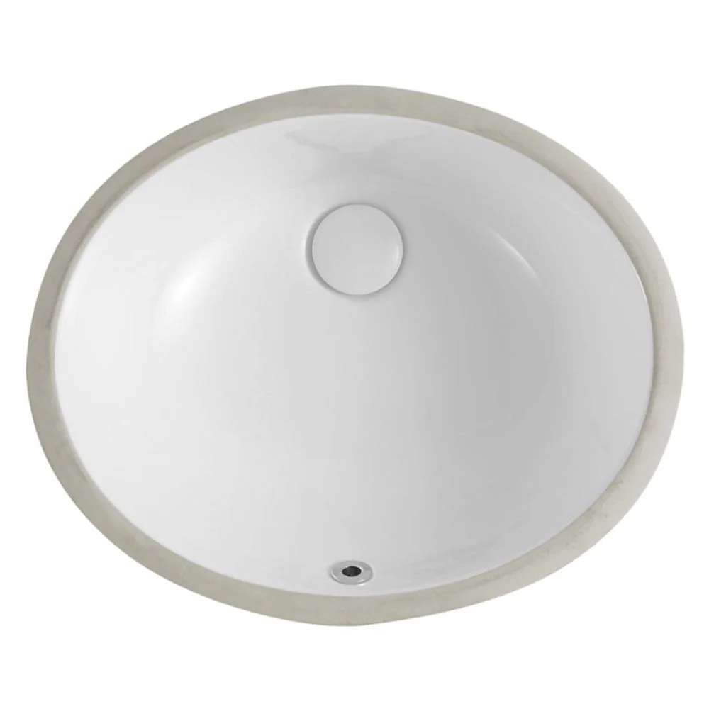 Fienza Karmen Undermount Basin with Overflow Gloss White - Image 5