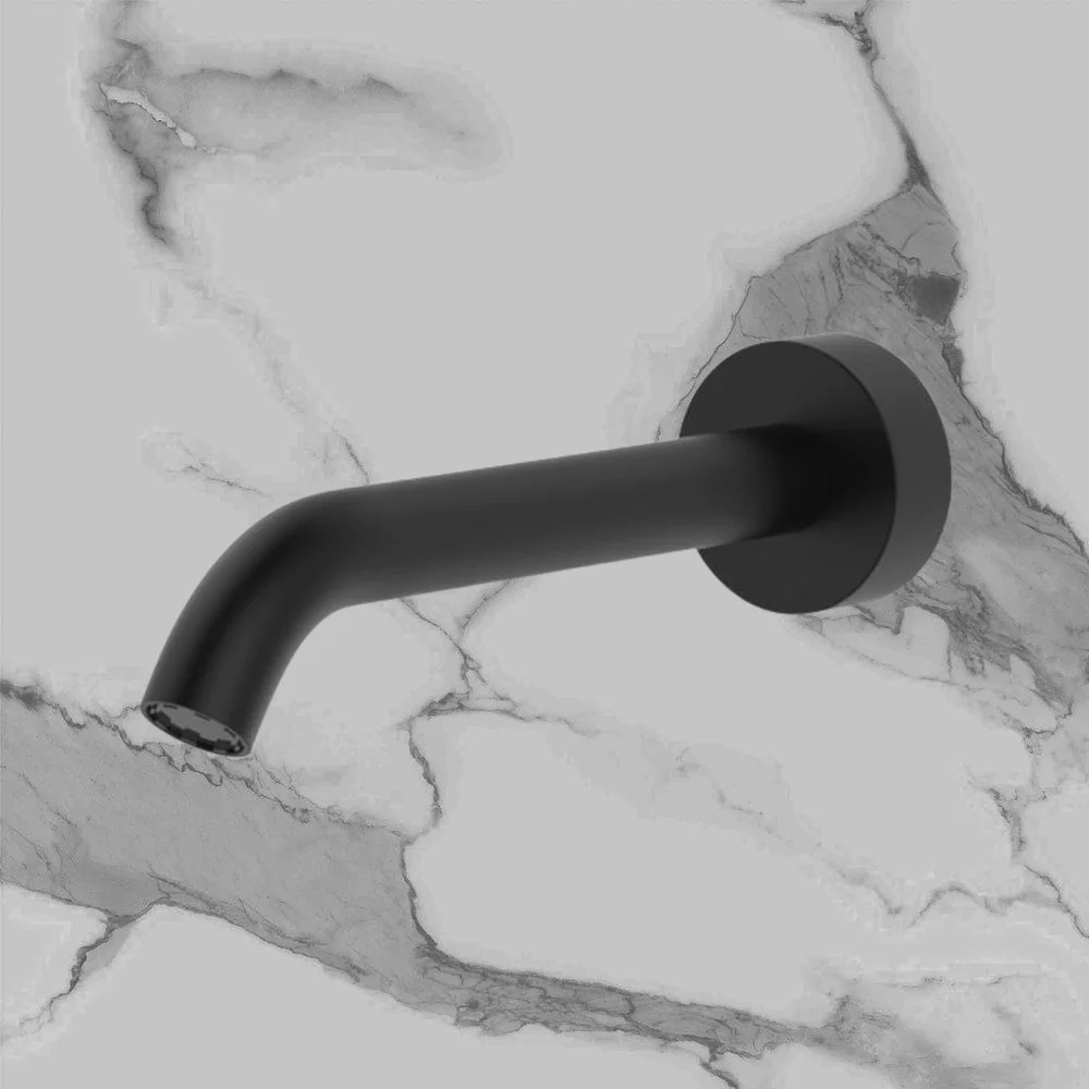 Fienza Kaya Basin/Bath Outlet 180mm Matte Black - Image 2