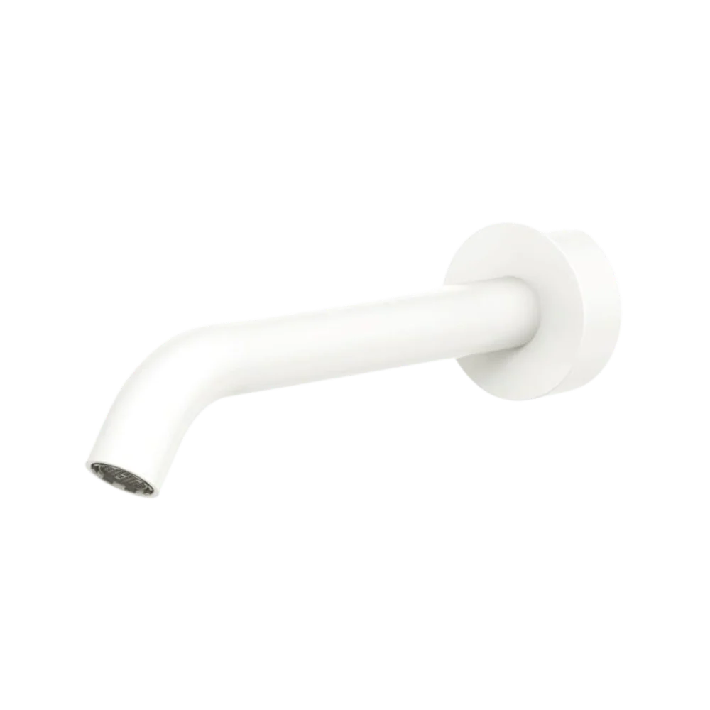 Fienza Kaya Basin/Bath Outlet 180mm Matte White Lead Free