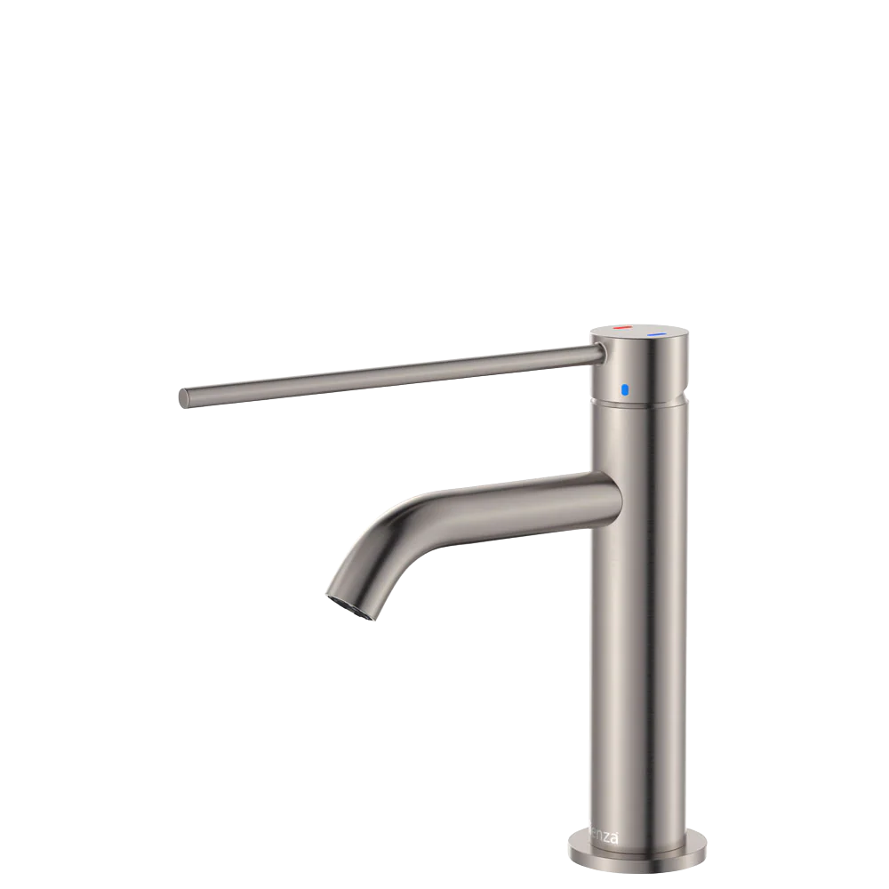 Fienza Kaya Care Basin Mixer Brushed Nickel Lead Free
