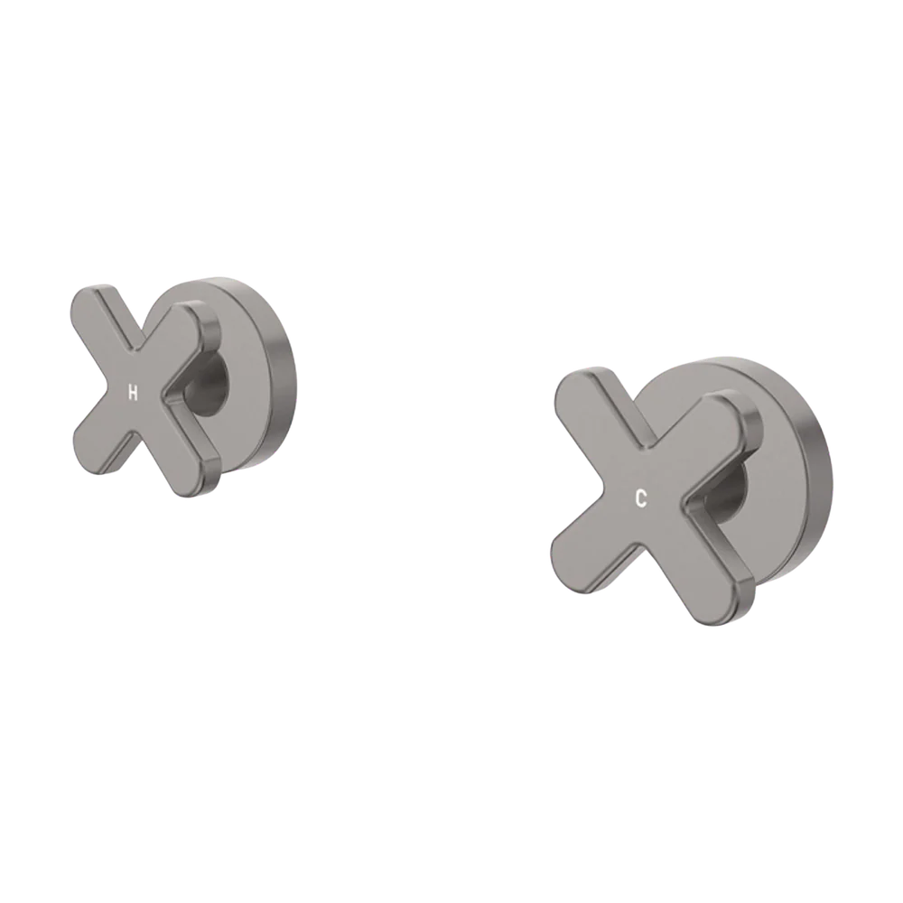 Fienza Kaya Cross Wall Taps Gunmetal Lead Free - Image 3