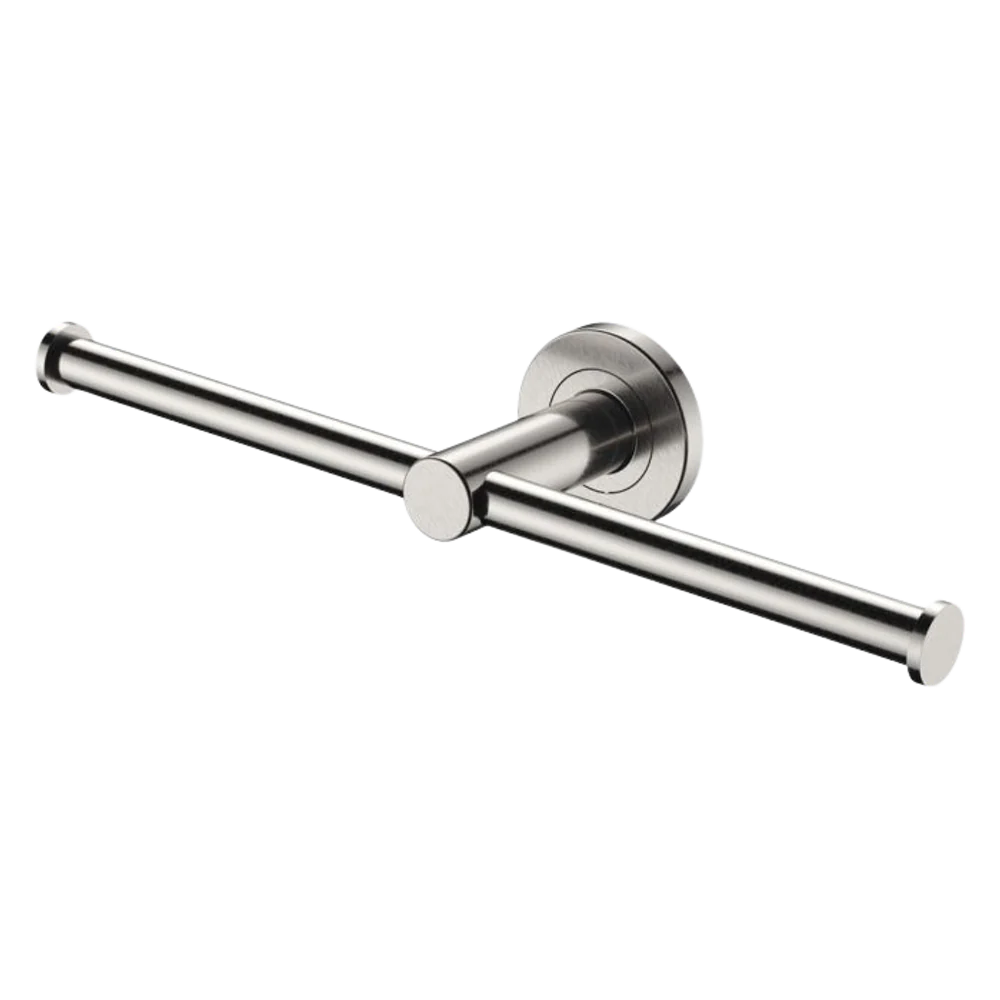 Fienza Kaya Double Toilet Roll Holder Brushed Nickel - Image 3