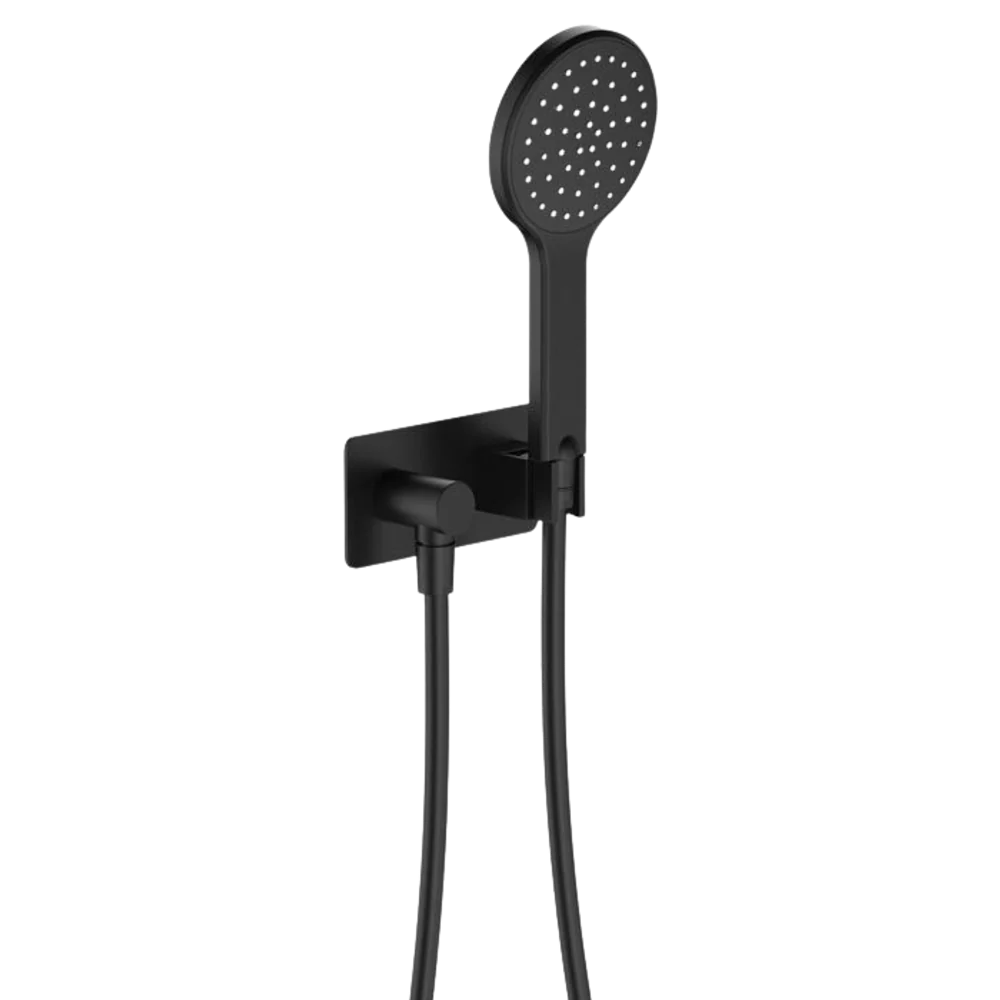 Fienza Kaya Hand Shower Rectangular Plate Matte Black - Image 3