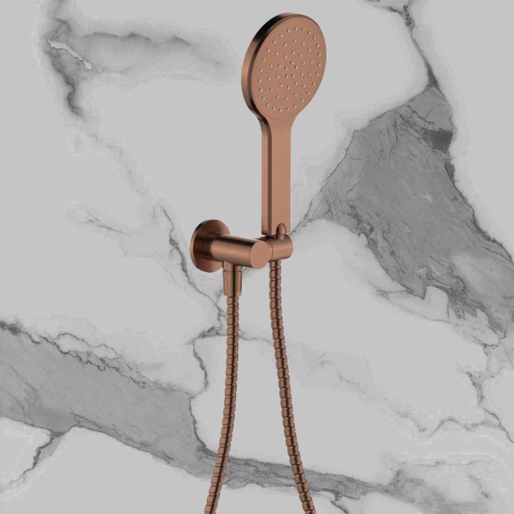 Fienza Kaya Hand Shower Round Plate Brushed Copper - Image 2