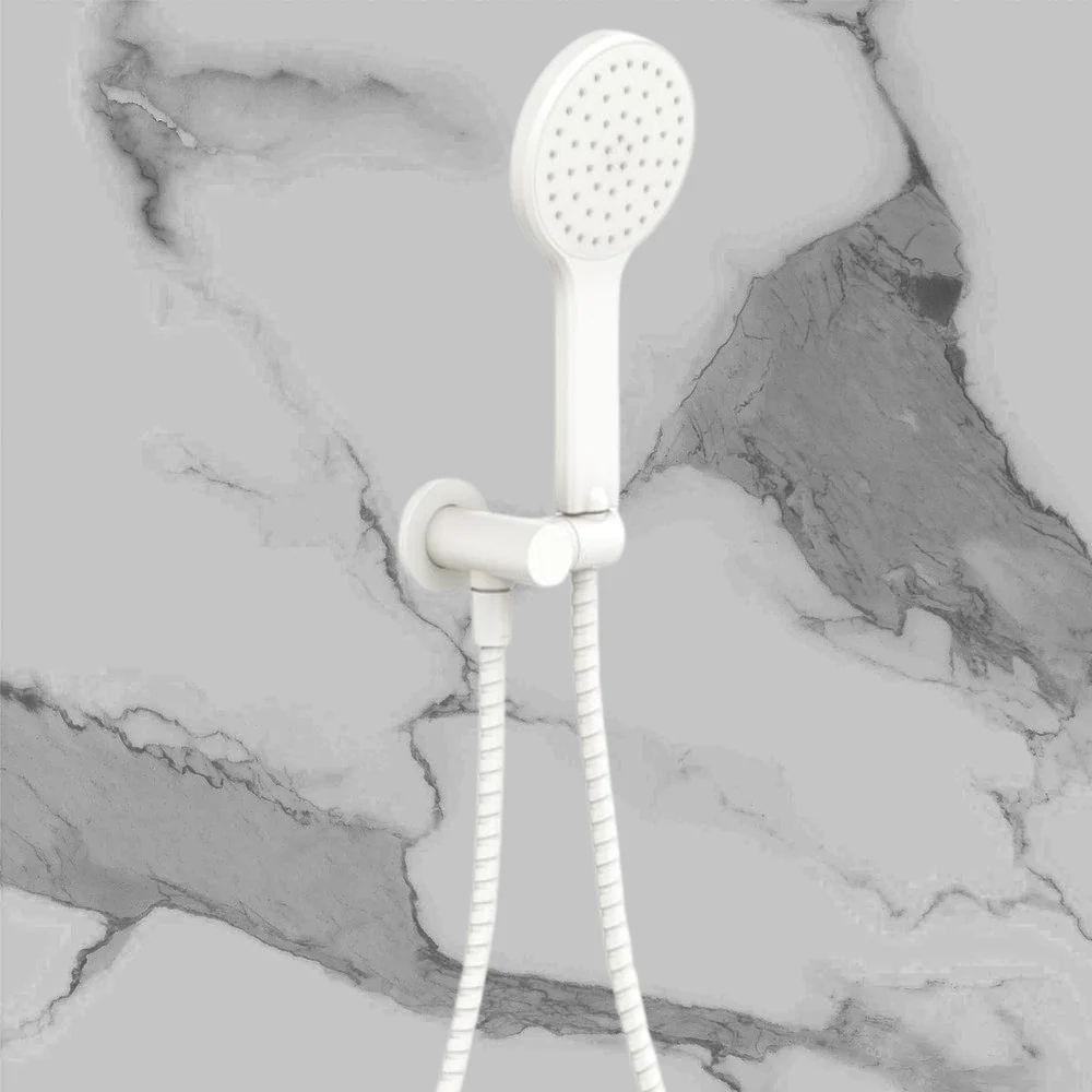 Fienza Kaya Hand Shower Round Plate Matte White - Image 2