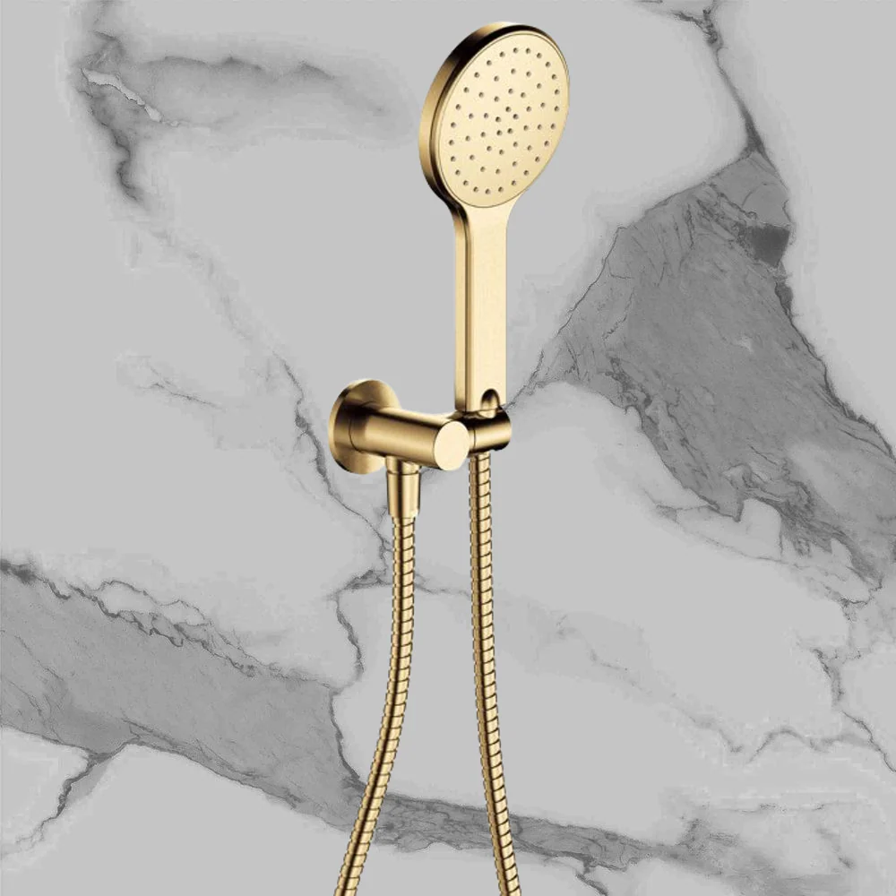 Fienza Kaya Hand Shower Round Plate Urban Brass - Image 2