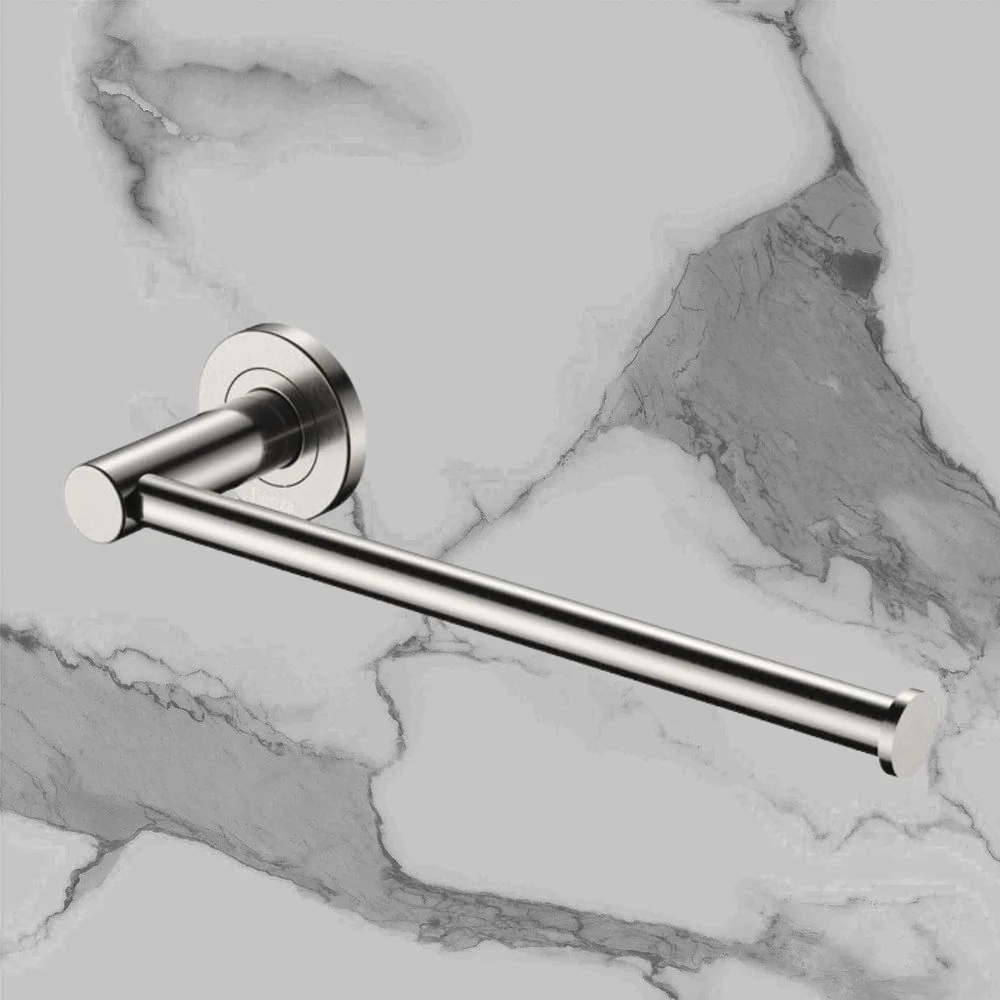 Fienza Kaya Hand Towel Rail / Toilet Roll Holder Brushed Nickel - Image 2