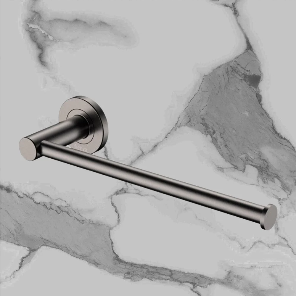 Fienza Kaya Hand Towel Rail / Toilet Roll Holder Gunmetal - Image 2