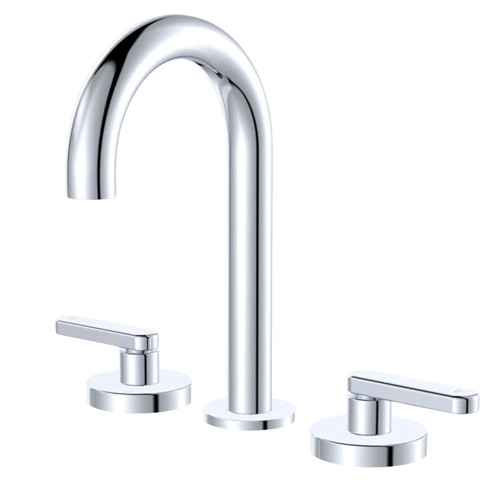 Fienza Kaya Lever Taps Round Hob Set Chrome Lead Free - Image 3