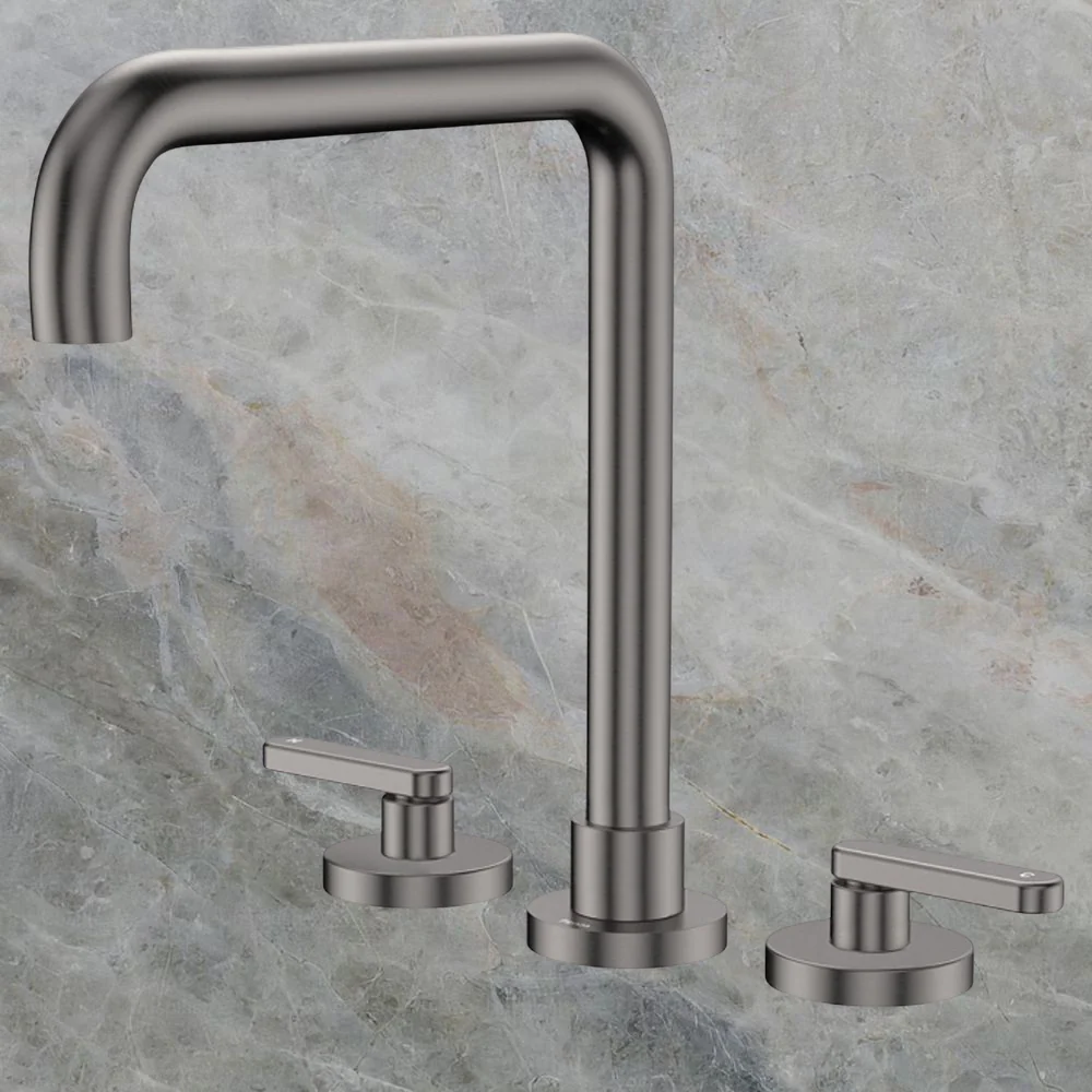 Fienza Kaya Lever Taps Squareline Hob Set Gunmetal Lead Free - Image 2