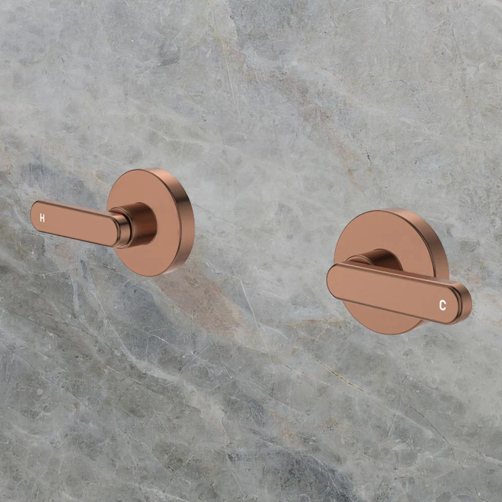 Fienza Kaya Lever Wall Taps Brushed Copper Lead Free - Image 2