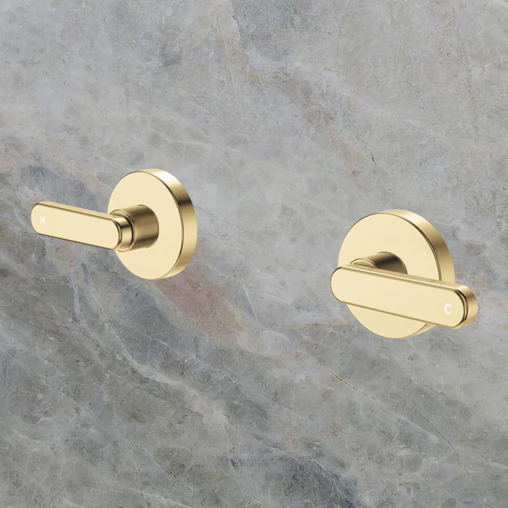Fienza Kaya Lever Wall Taps Urban Brass Lead Free - Image 2