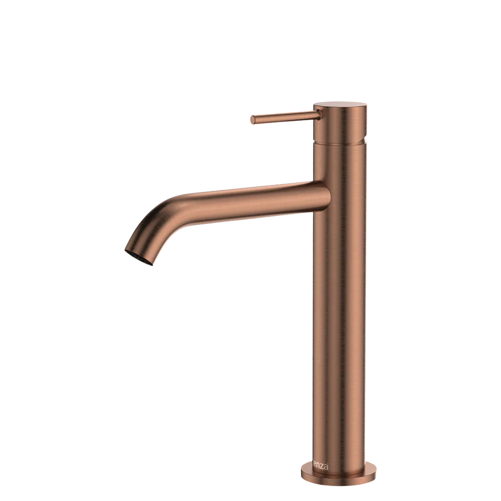 Fienza Kaya Medium Basin Mixer Brushed Copper Lead Free