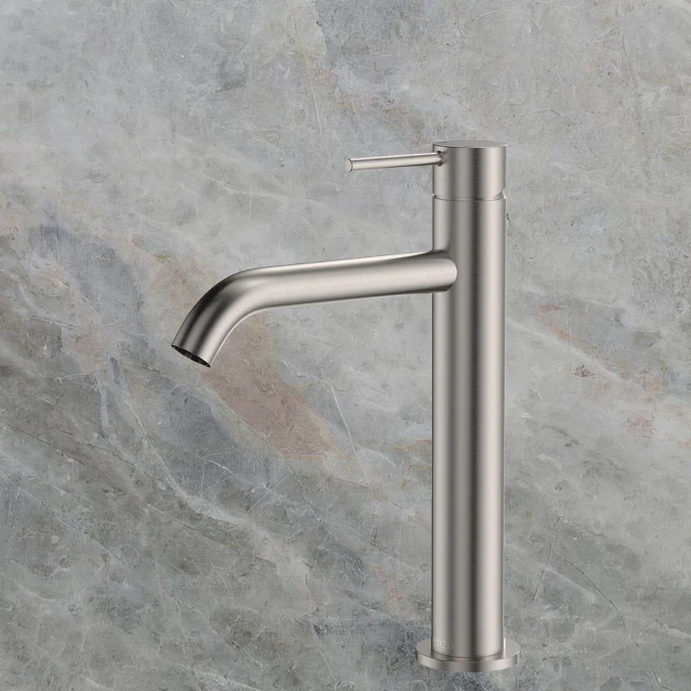 Fienza Kaya Medium Basin Mixer Brushed Nickel Lead Free - Image 2