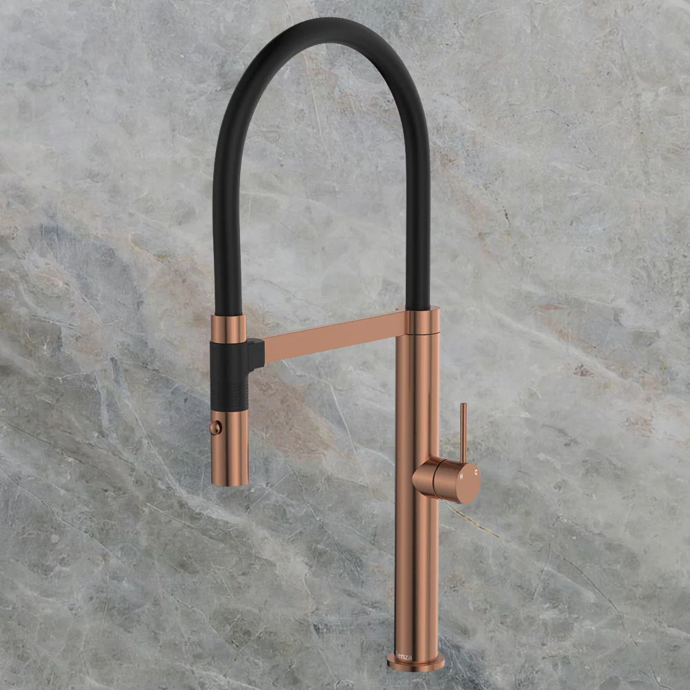 Fienza Kaya Pull Down Sink Mixer Brushed Copper Lead Free - Image 2