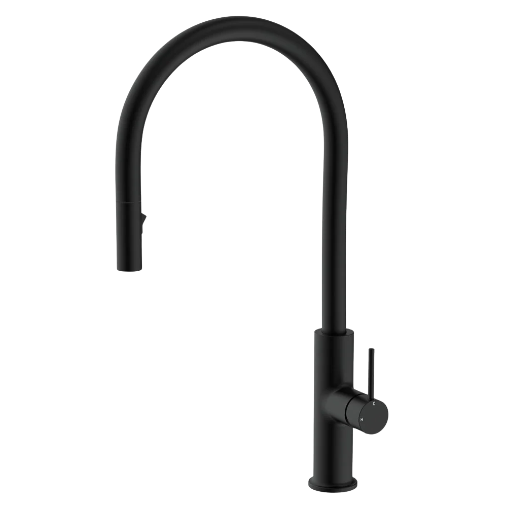 Fienza Kaya Pull Out Sink Mixer Matte Black Lead Free - Image 3