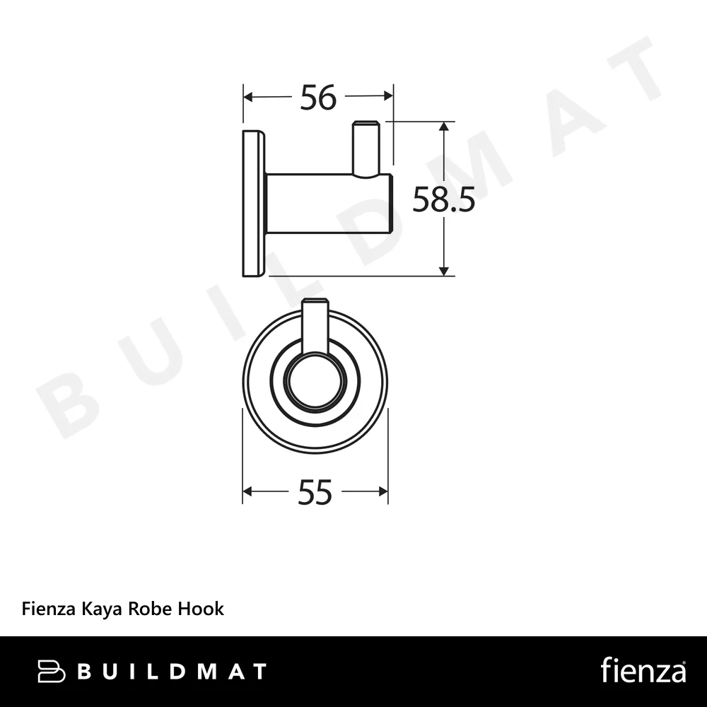 Fienza Kaya Robe Hook Chrome - Image 4