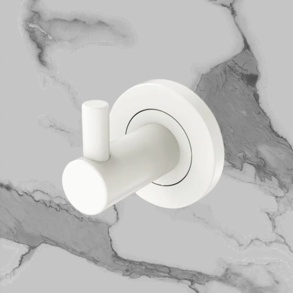 Fienza Kaya Robe Hook Matte White - Image 2