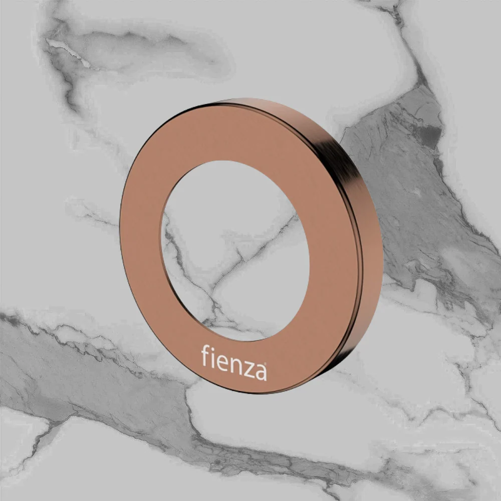 Fienza Kaya Round Cover Plate Brushed Copper - Image 2