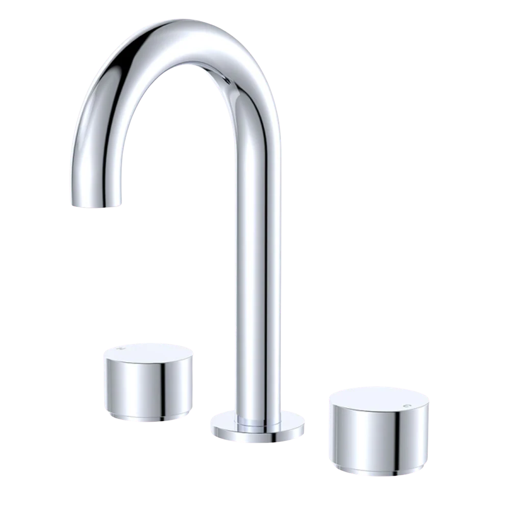 Fienza Kaya Round Hob Set Round Taps Chrome Lead Free