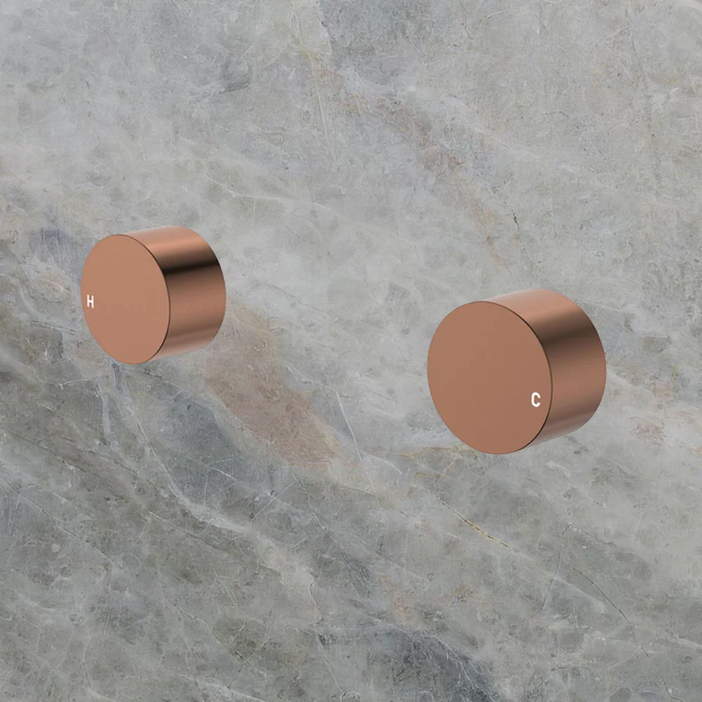 Fienza Kaya Round Wall Taps Brushed Copper Lead Free - Image 2