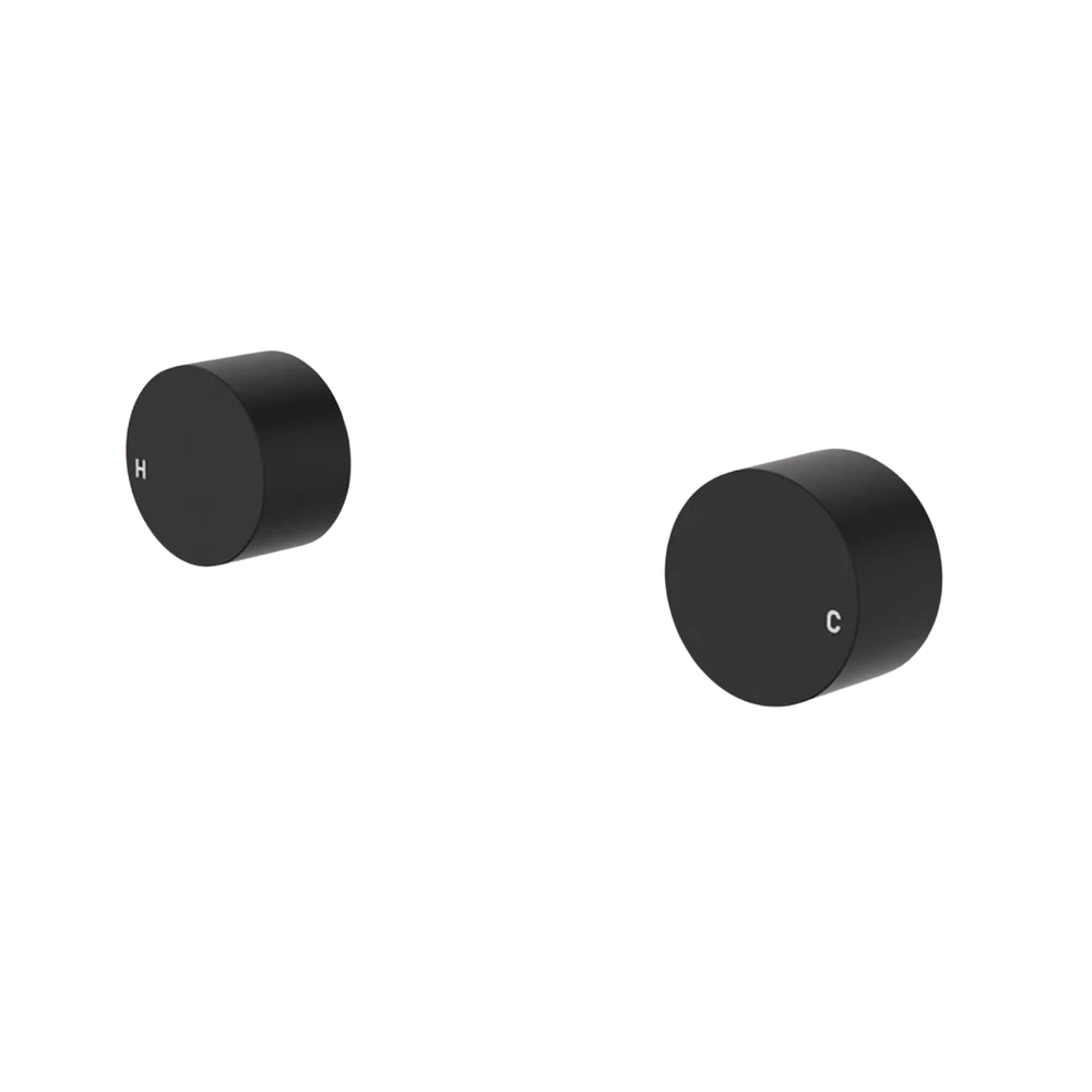 Fienza Kaya Round Wall Taps Matte Black Lead Free - Image 3