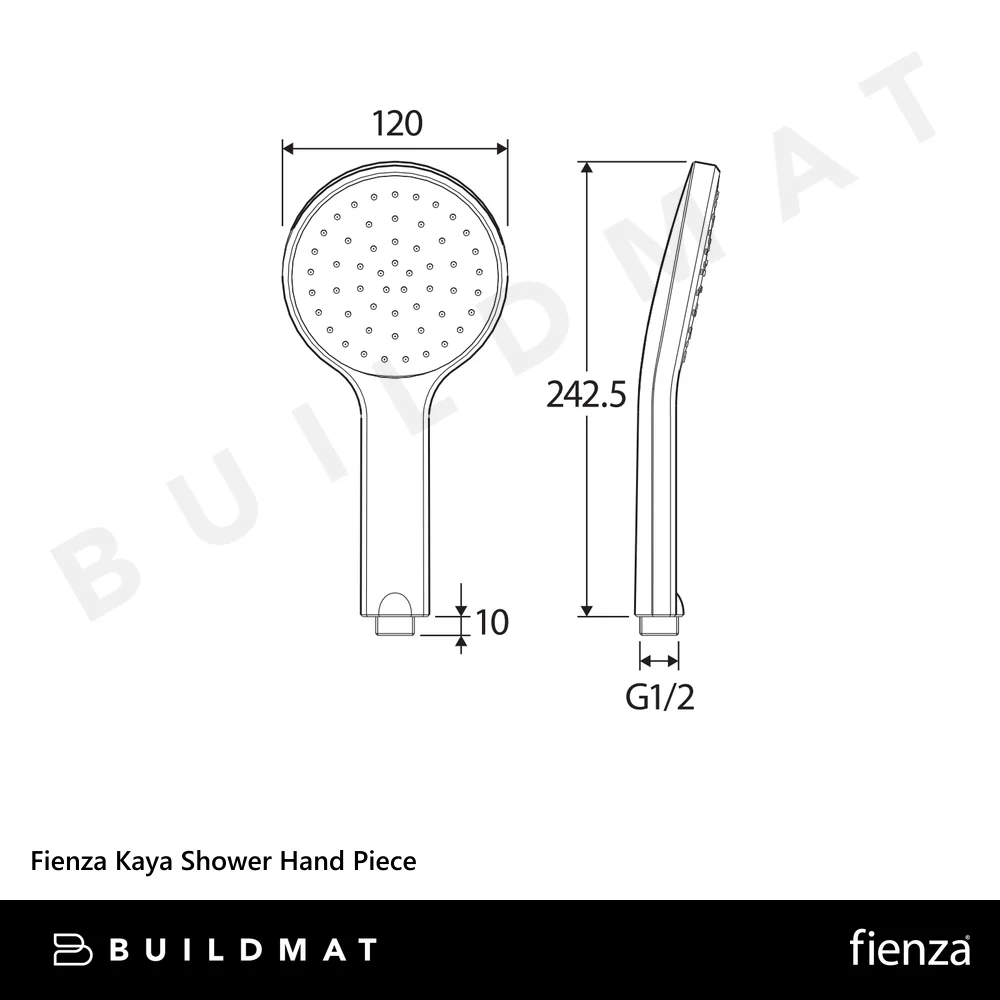 Fienza Kaya Shower Hand Piece Urban Brass - Image 4