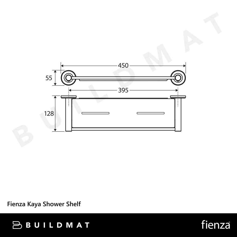 Fienza Kaya Shower Shelf Urban Brass - Image 4