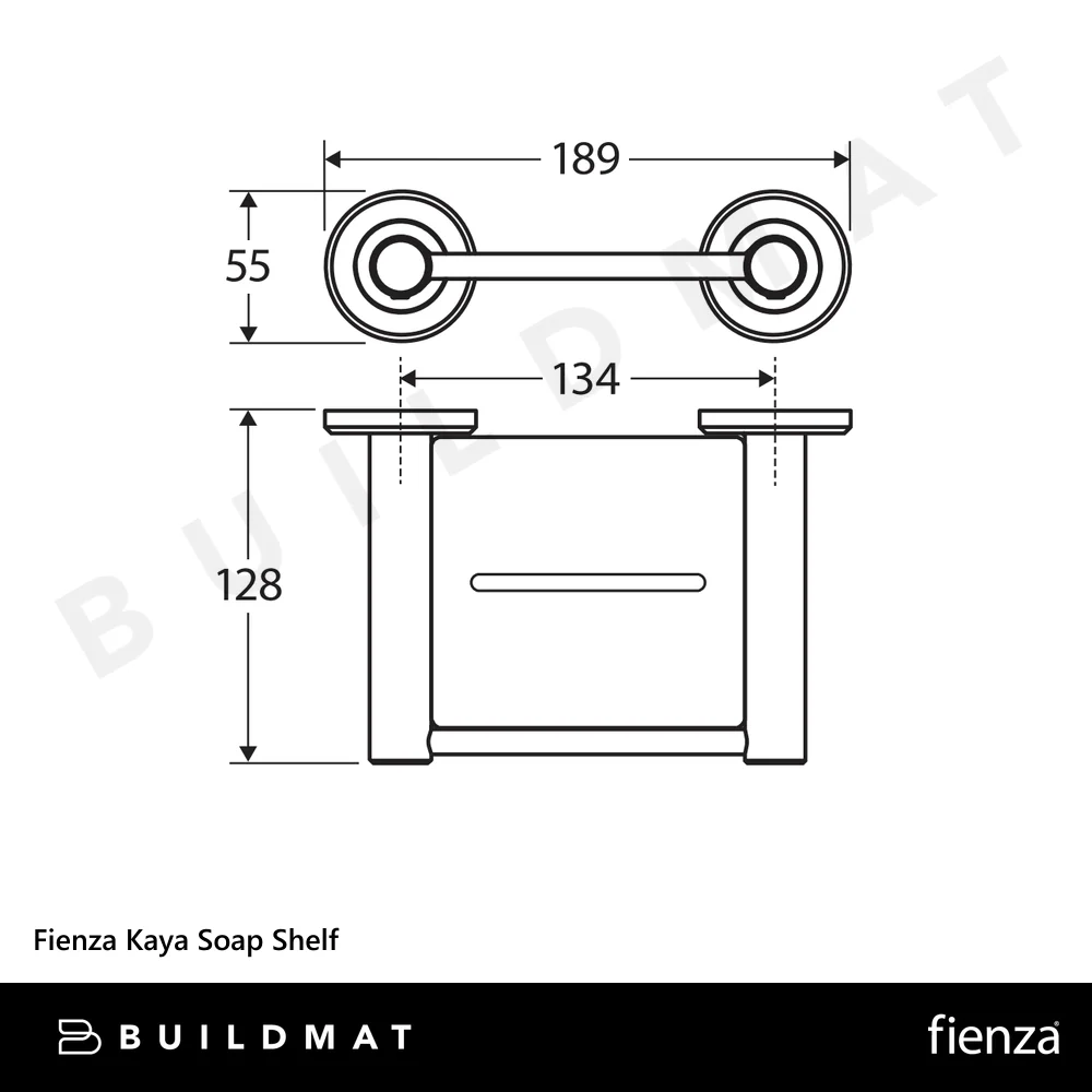 Fienza Kaya Soap Shelf Gunmetal - Image 4