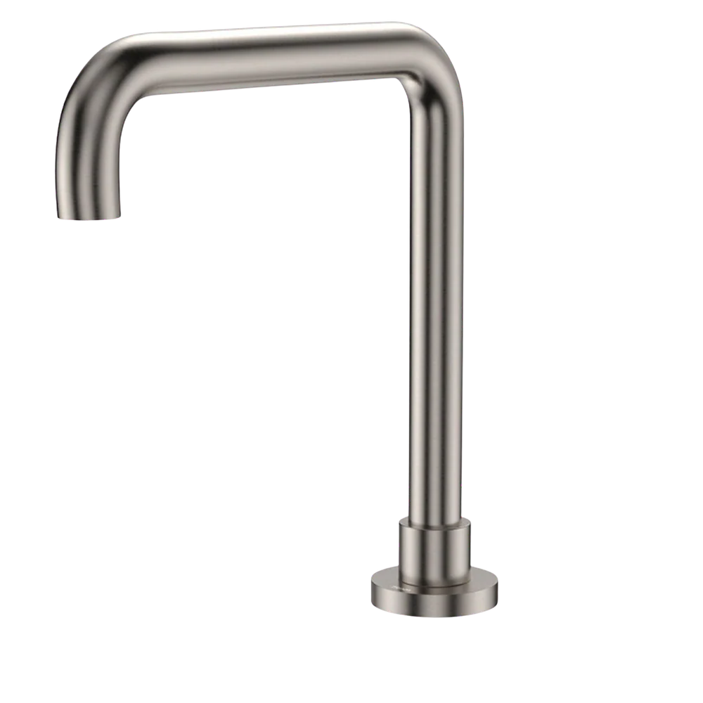 Fienza Kaya Squareline Hob Outlet Brushed Nickel Lead Free