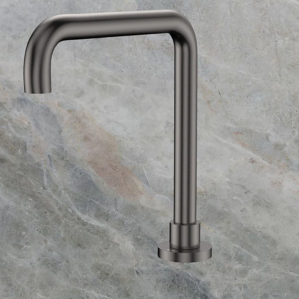 Fienza Kaya Squareline Hob Outlet Gunmetal Lead Free - Image 2