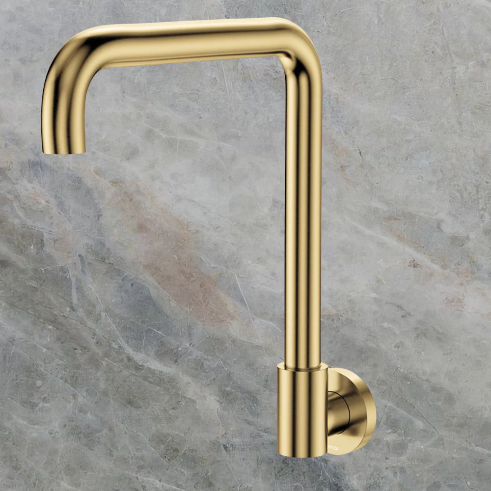 Fienza Kaya Squareline Wall Swivel Outlet Urban Brass Lead Free - Image 2