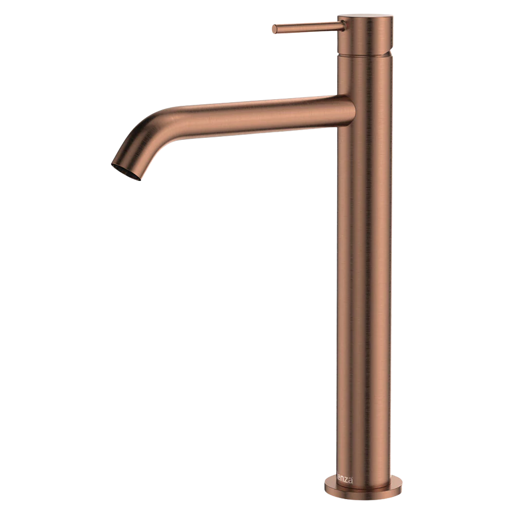 Fienza Kaya Tall Basin Mixer Brushed Copper Lead Free - Image 3