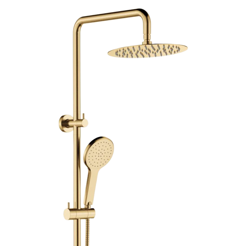 Fienza Kaya Twin Shower Urban Brass - Image 3