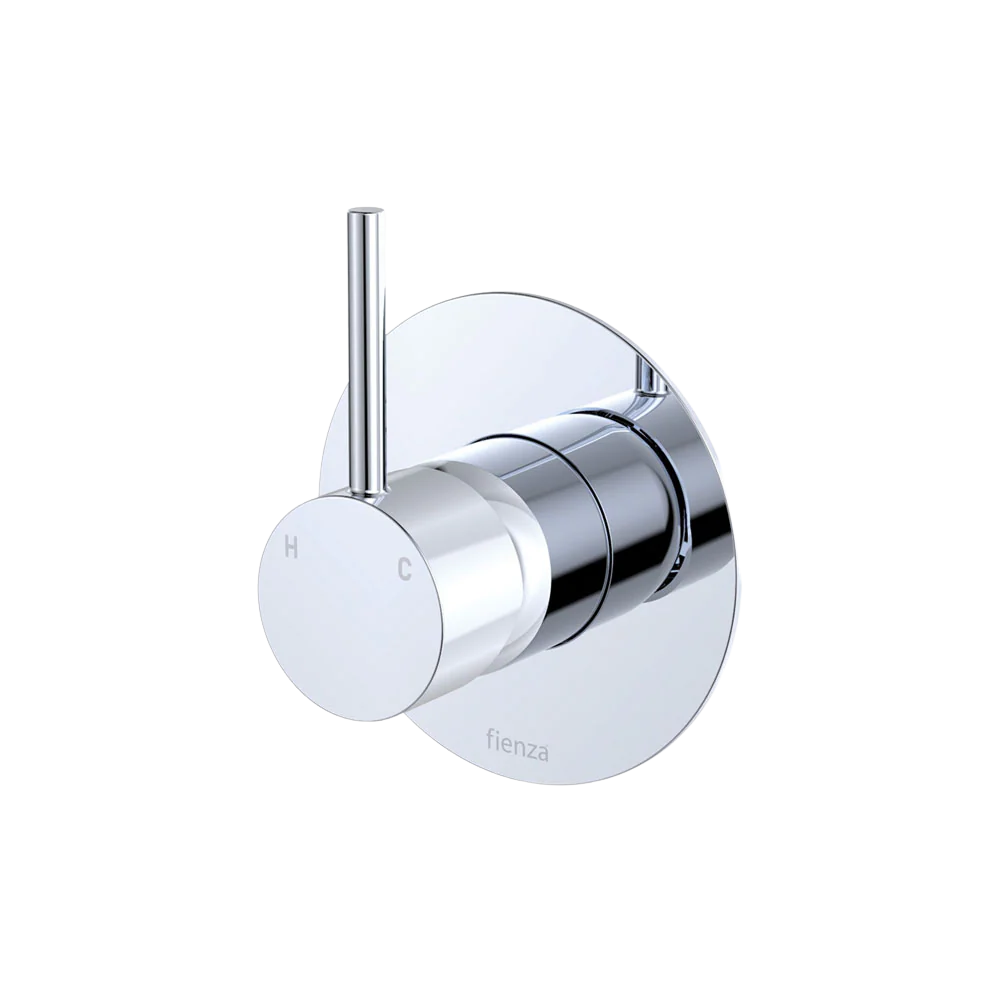Fienza Kaya Up Wall Mixer Large Round Plate Chrome Lead Free - Image 3