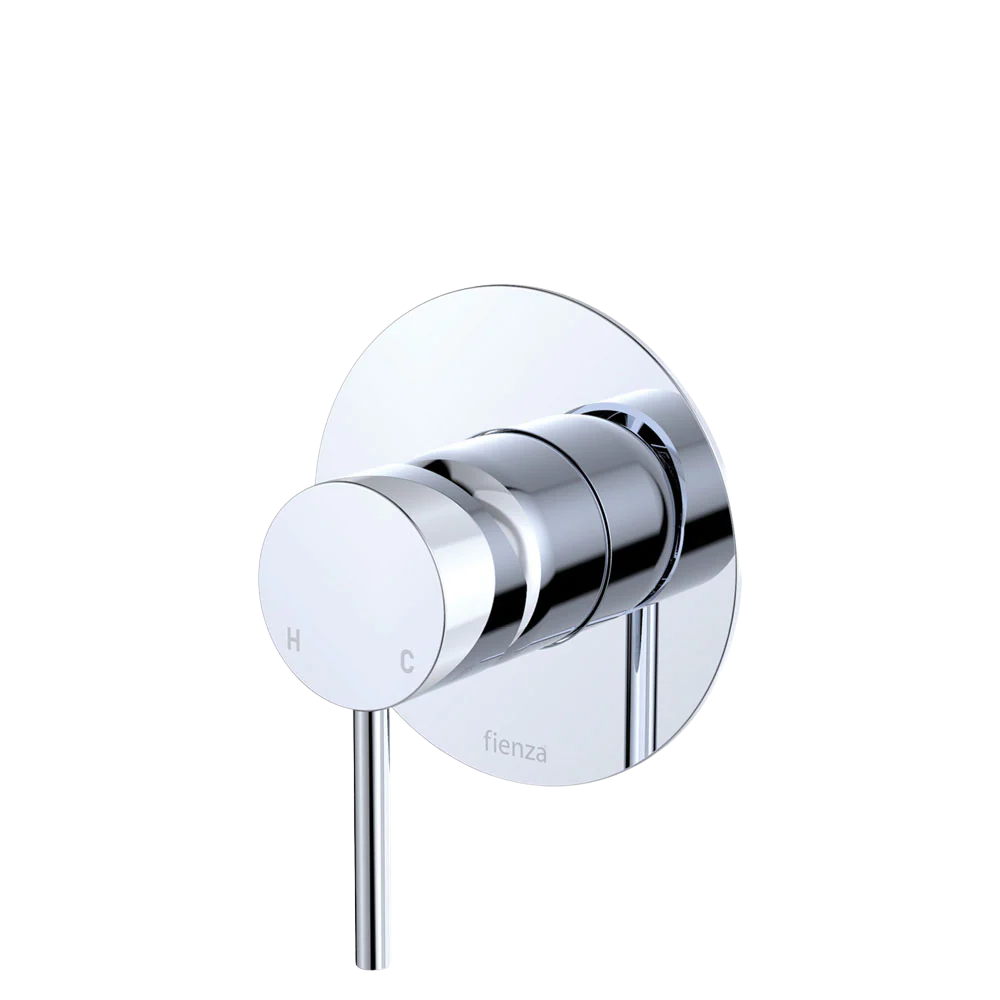 Fienza Kaya Wall Mixer Large Round Plate Chrome Lead Free - Image 3