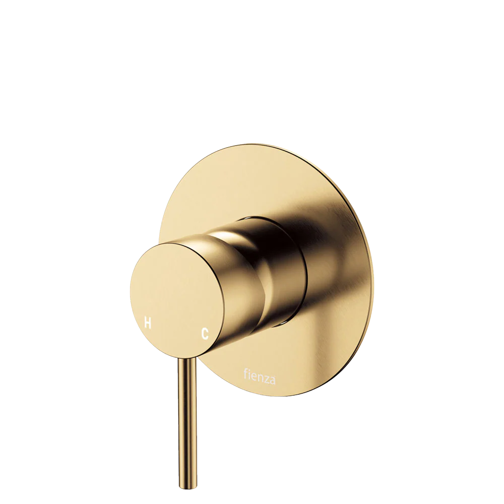 Fienza Kaya Wall Mixer Large Round Plate Urban Brass Lead Free - Image 3