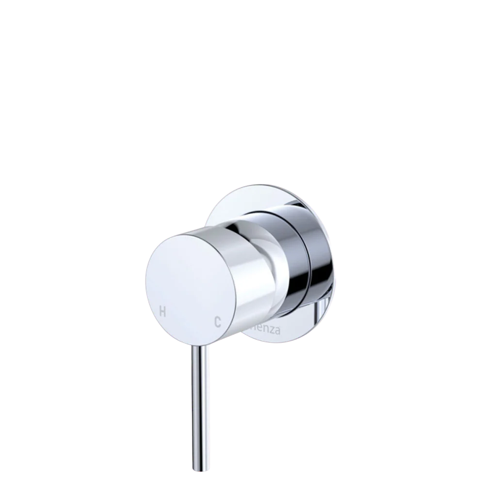 Fienza Kaya Wall Mixer Small Round Plate Chrome Lead Free