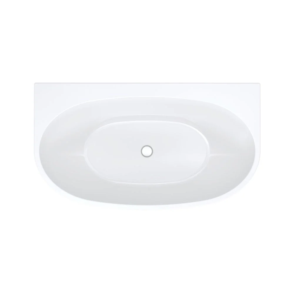 Fienza Keeto 1300mm Back To Wall Acrylic Bath Gloss White - Image 7
