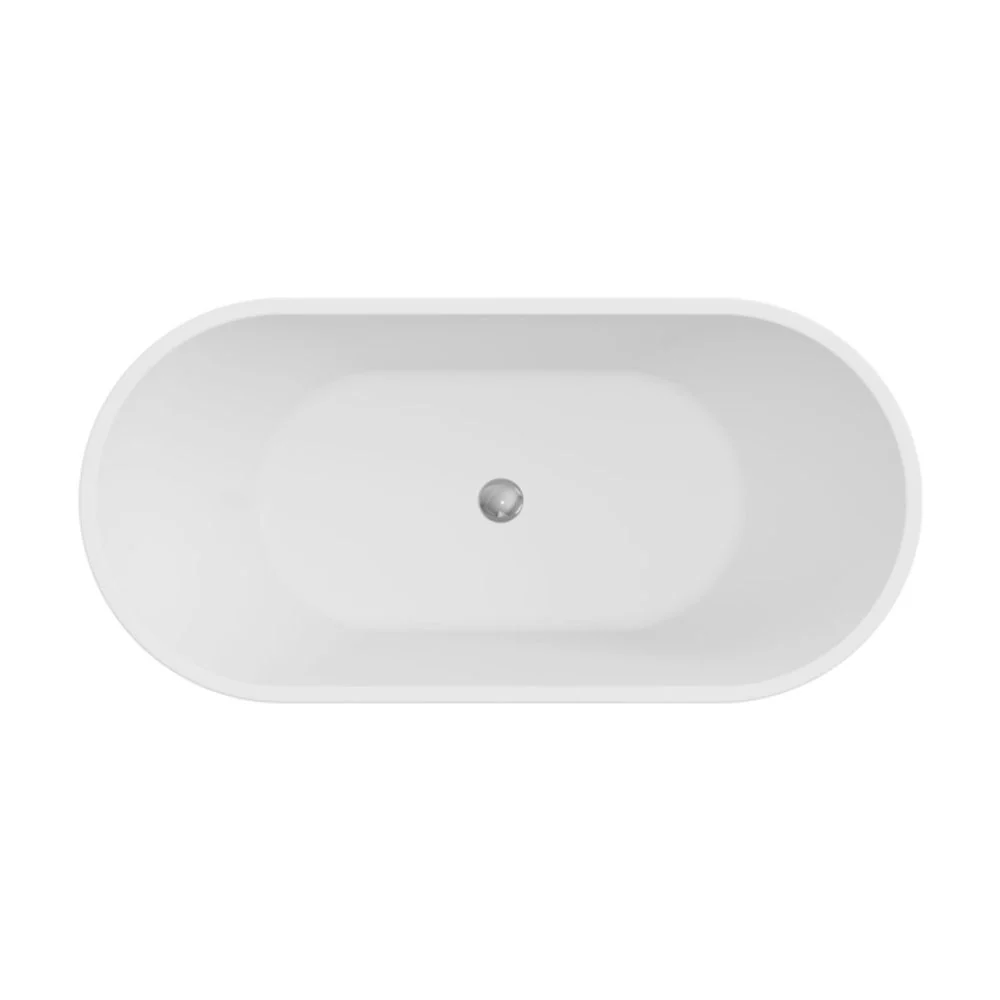 Fienza Koko 1500mm Freestanding Acrylic Bath Matte White - Image 6