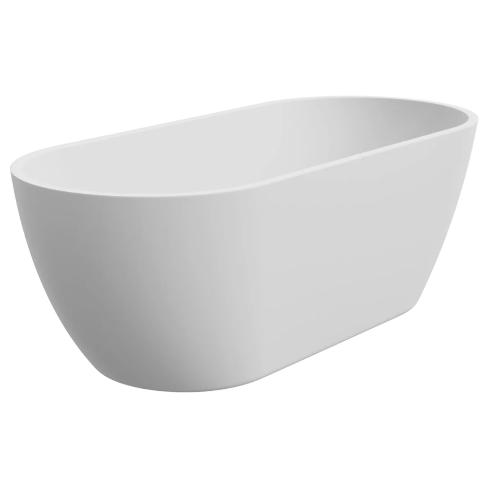 Fienza Koko 1680mm Freestanding Acrylic Bath Matte White - Image 3