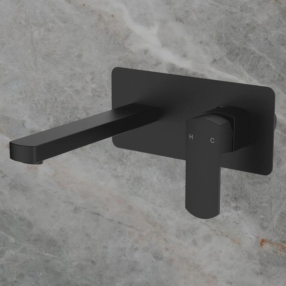 Fienza Koko Basin Wall Mixer Set Matte Black Lead Free - Image 2