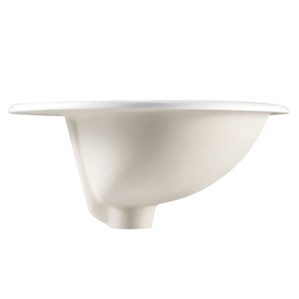 Fienza Lacy Fully-Inset Basin with Overflow 1 Tap Hole Gloss White - Image 7