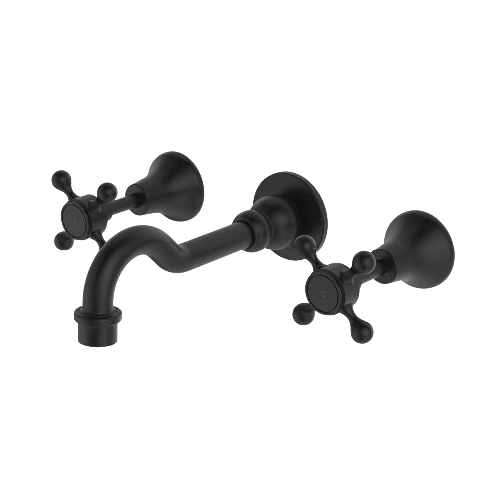 Fienza Lillian Basin/Bath Wall Set Matte Black - Image 3